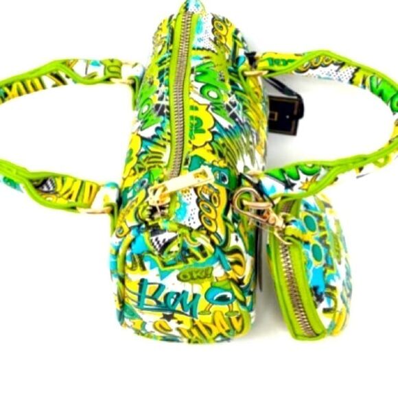 2-N-1 Graffiti Mini Handbag and Wallet - Picture 4 of 4